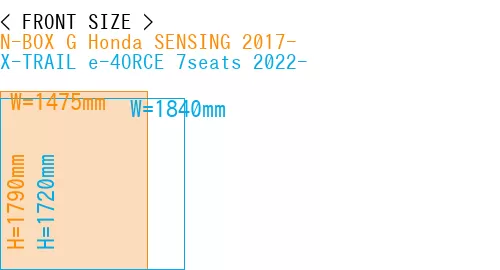 #N-BOX G Honda SENSING 2017- + X-TRAIL e-4ORCE 7seats 2022-